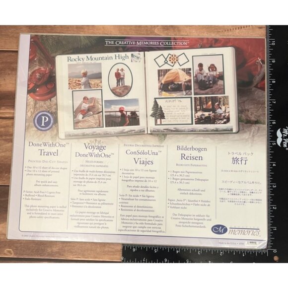Creative Memories Done With One Travel Printed Die-Cut Shapes 06236906 - Picture 1 of 4